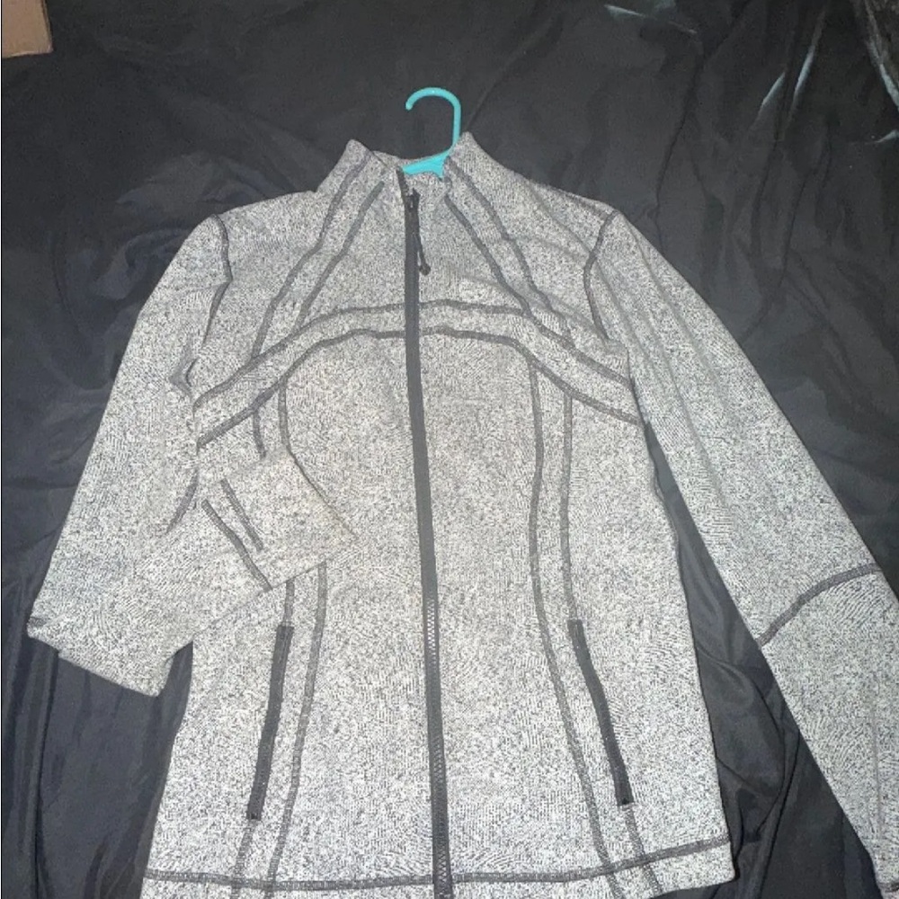 Lululemon Defined Gray Zip-Up Jacket Size 10